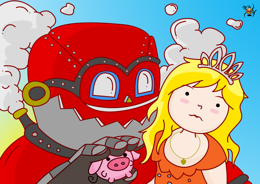 I Turned My Friend's Pictures In A Cute Illustrations