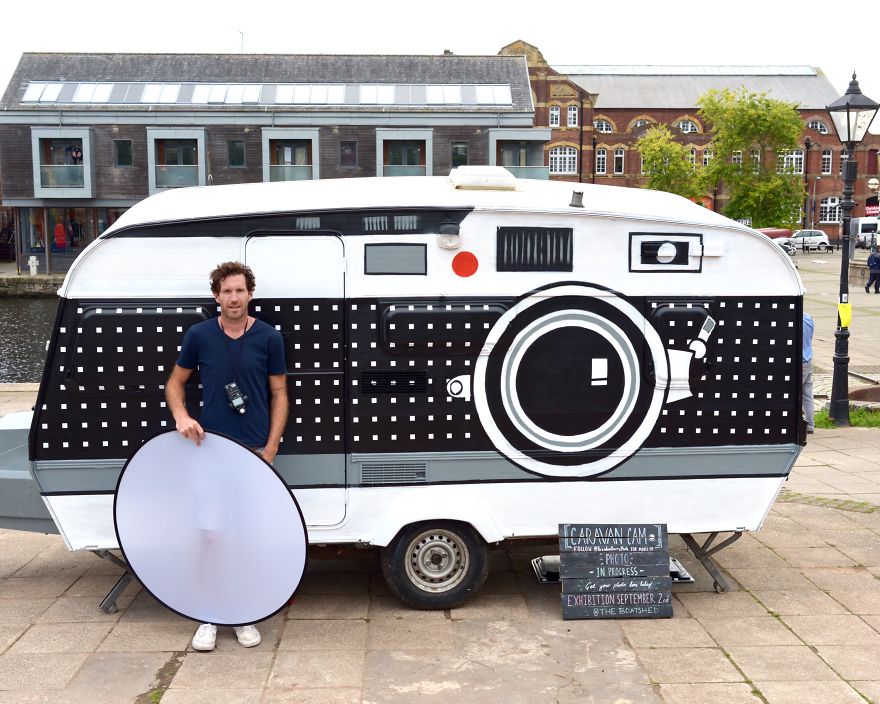 I Turned A $200 Camper Into A Giant Camera And Portable Darkroom
