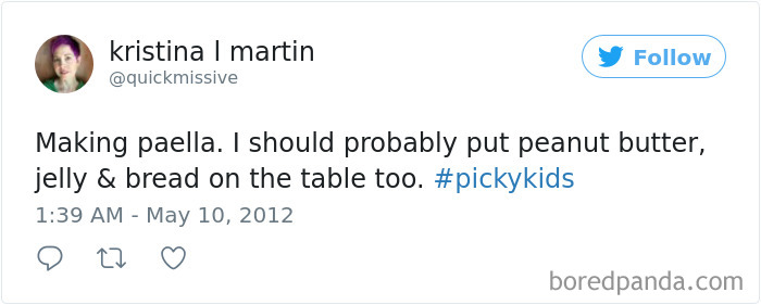 Parenting Food Tweet