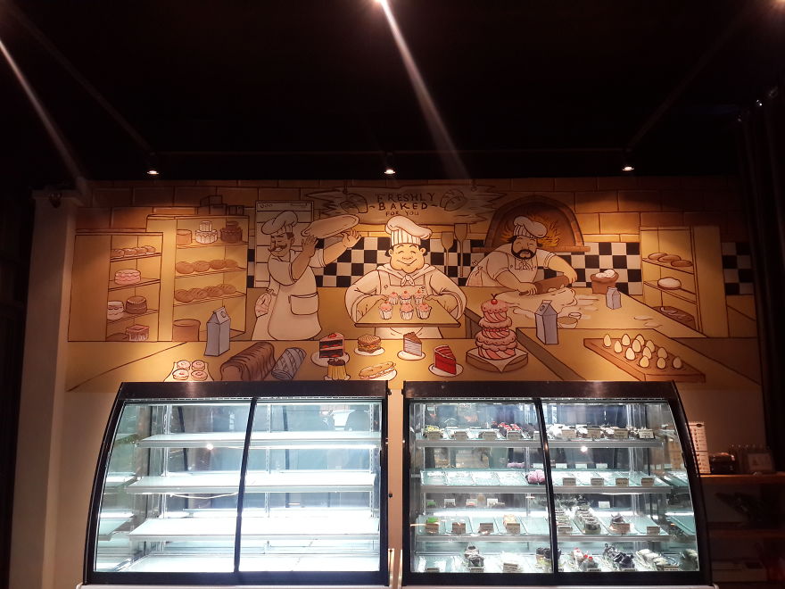 I Created Several Murals To Decorate Suan's Bakery I Created Several Murals To Decorate Suan's Bakery