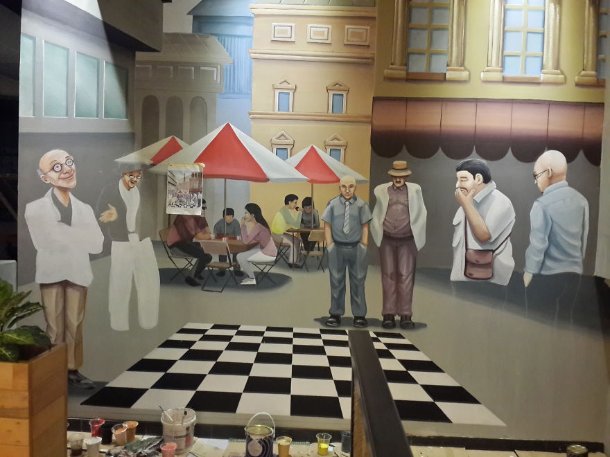 I Created Several Murals To Decorate Suan's Bakery