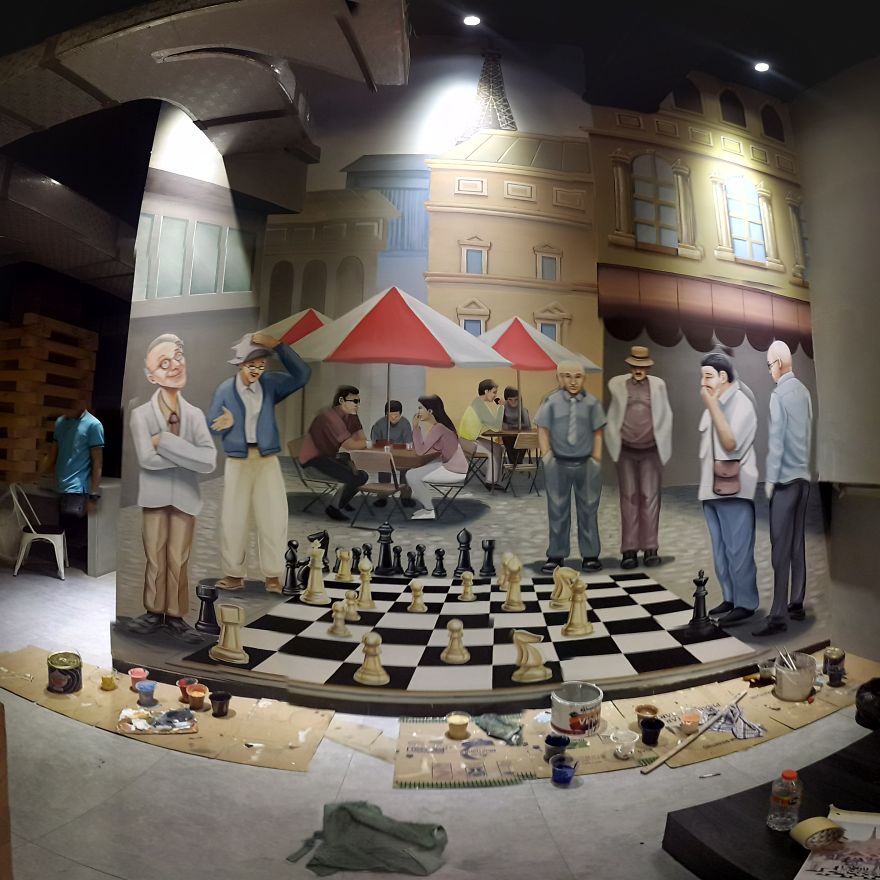 I Created Several Murals To Decorate Suan's Bakery