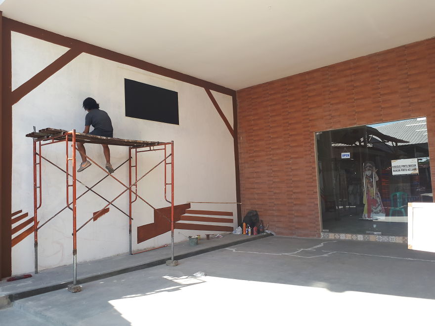 I Create A 3d Trick Art Of Bridge Above Clouds With The Concept Of Heaven