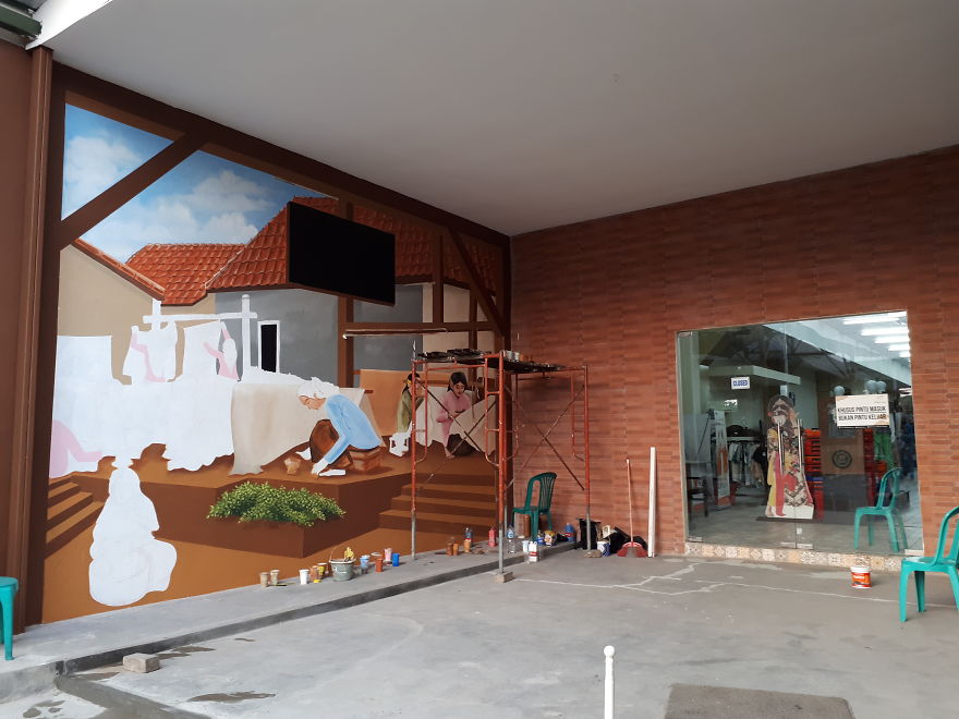 I Create A 3d Trick Art Of Bridge Above Clouds With The Concept Of Heaven