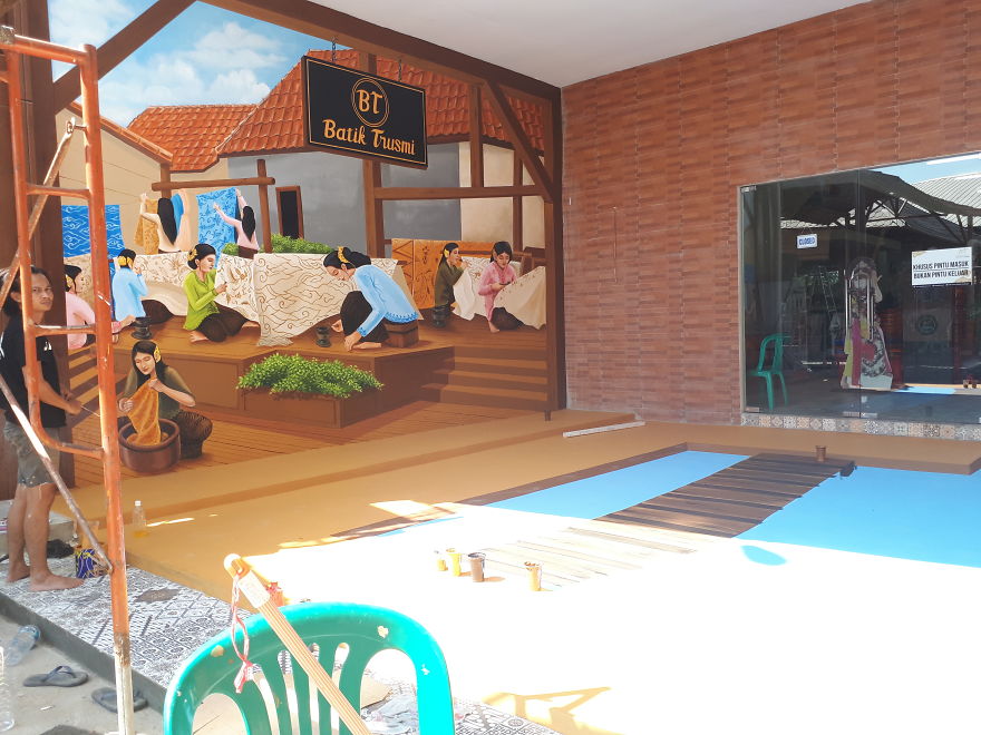 I Create A 3d Trick Art Of Bridge Above Clouds With The Concept Of Heaven