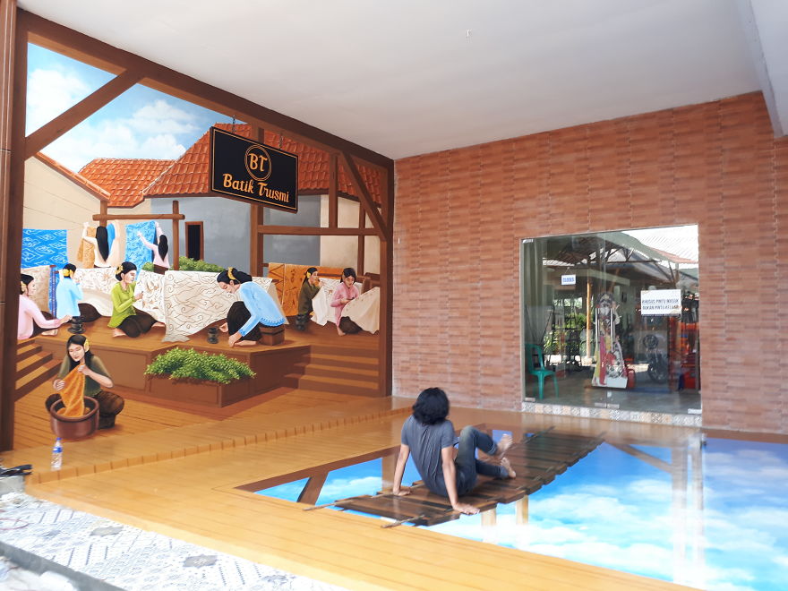 I Create A 3d Trick Art Of Bridge Above Clouds With The Concept Of Heaven