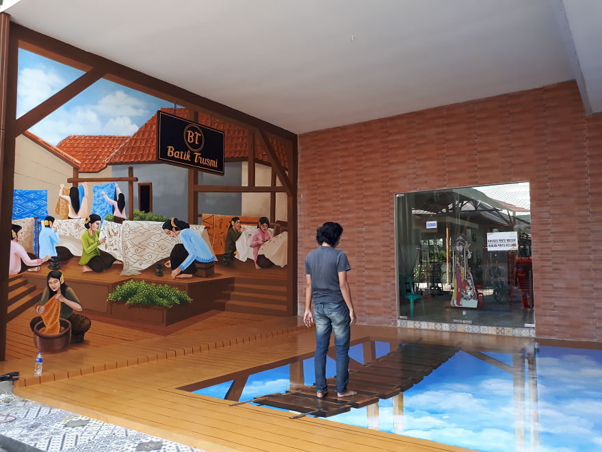 I Create A 3d Trick Art Of Bridge Above Clouds With The Concept Of Heaven