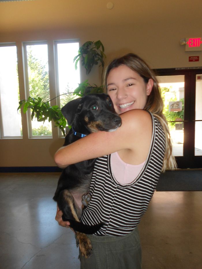 Before Leaving The Humane Society. He Still Loves To Be Held Like A Baby