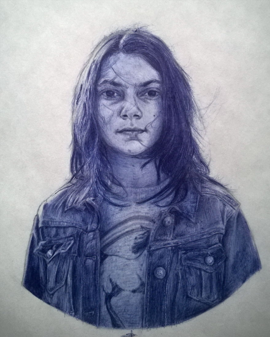 Nigerian Artist Creates Hyper Realistic Pop Culture Drawings With Ballpoint Pen