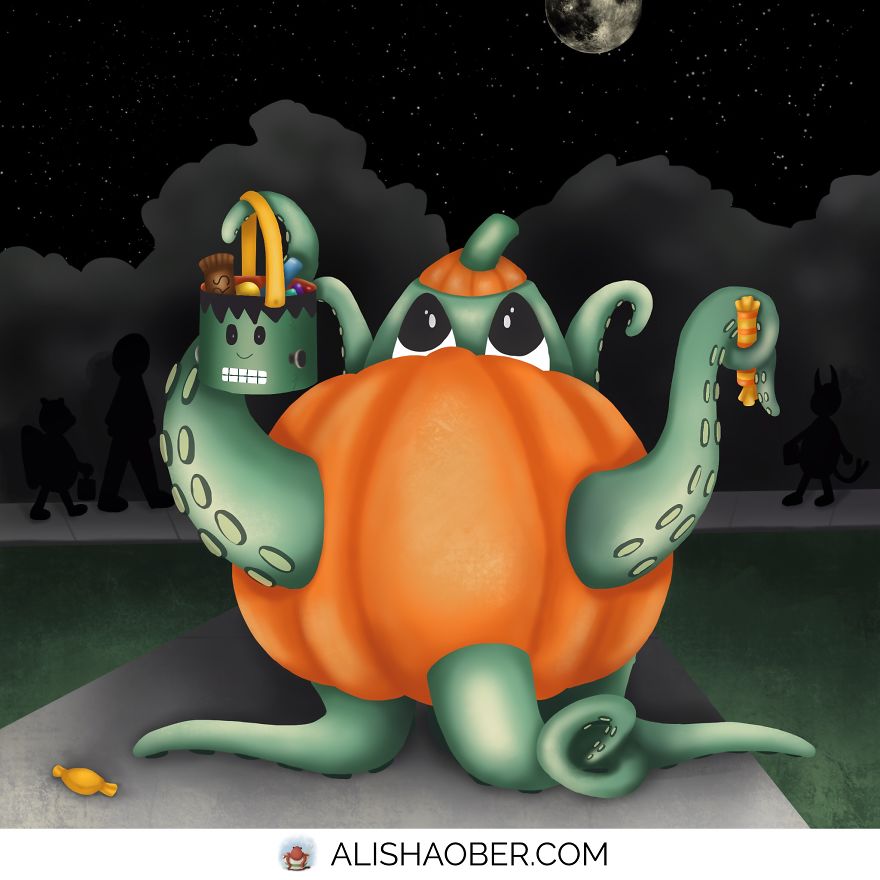 I’m A Children’s Illustrator Who Is Participating In Drawlloween 2017