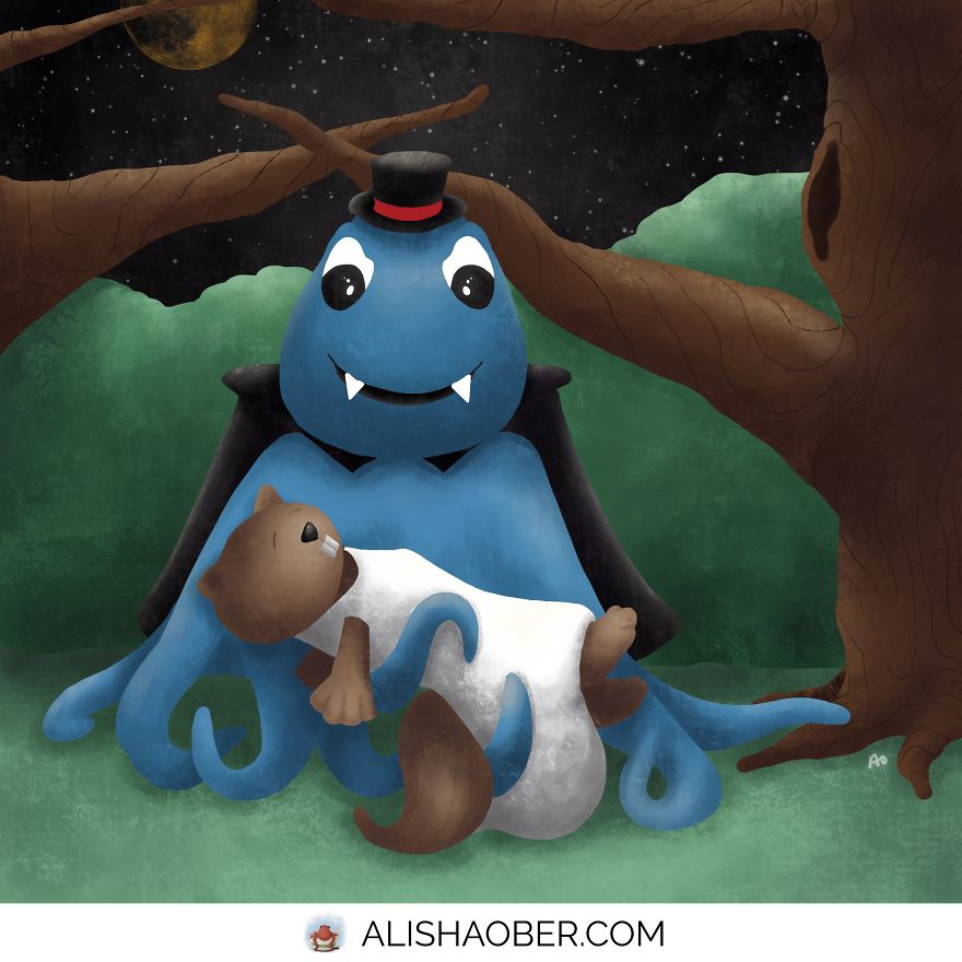 I’m A Children’s Illustrator Who Is Participating In Drawlloween 2017