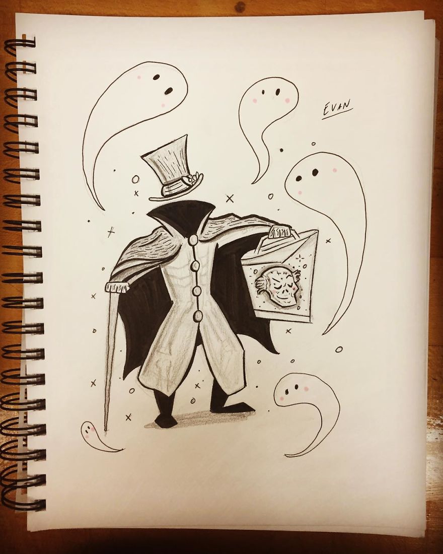 14 + Pics Artist Illustrates His Awsome Drawings On An Art Book !