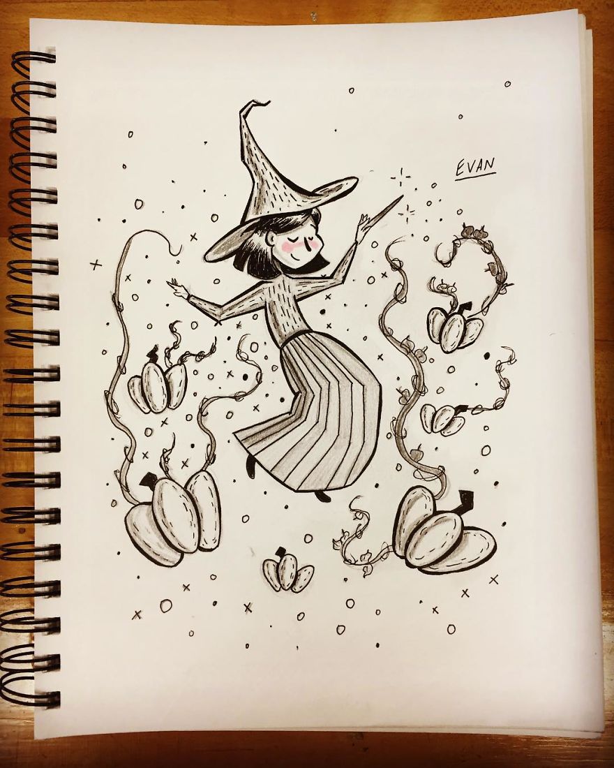 14 + Pics Artist Illustrates His Awsome Drawings On An Art Book !