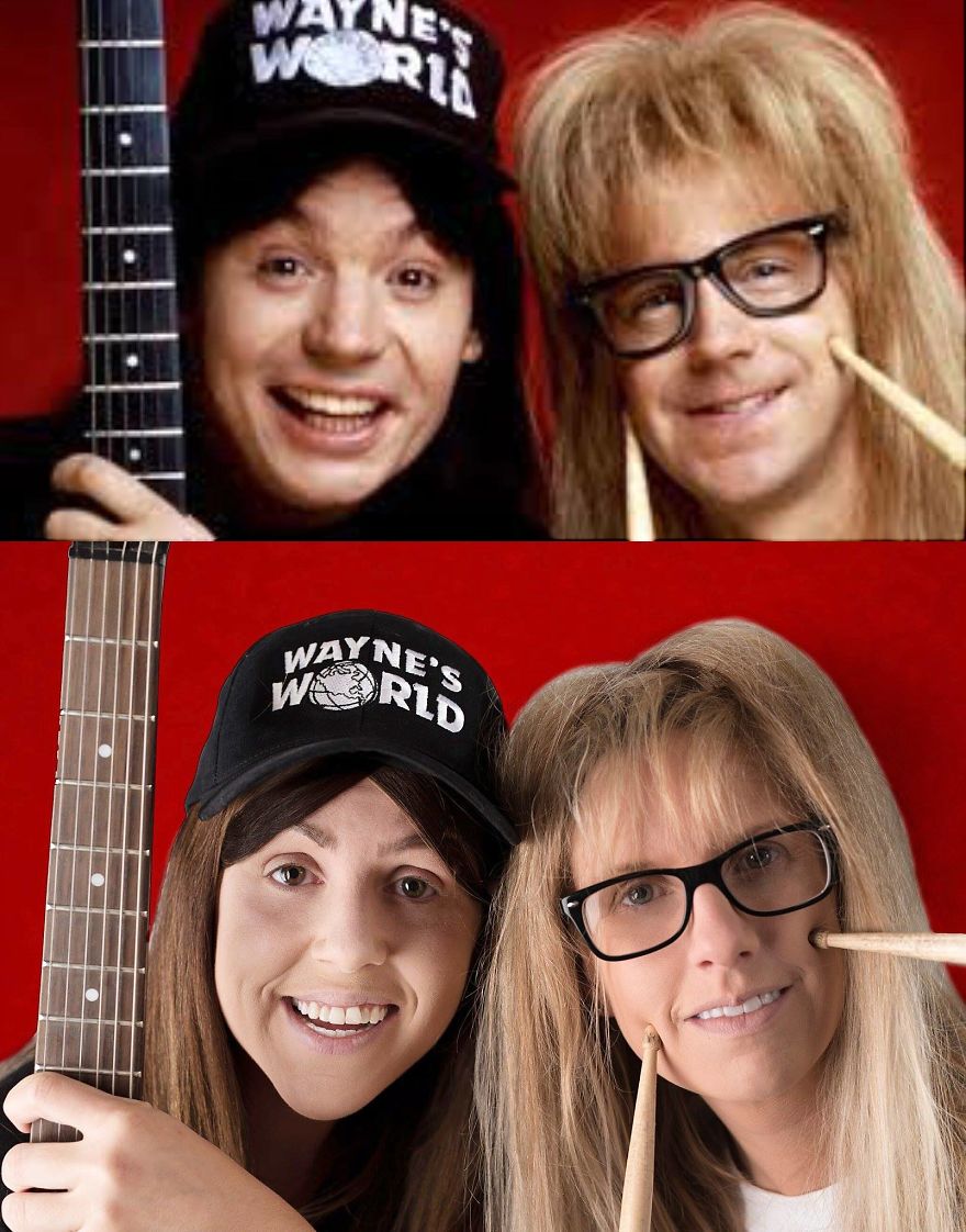 Sisters Dress Up As Wayne & Garth For Halloween In Honor Of Wayne's World's 25th Anniversary Sisters Dress Up As Wayne & Garth For Halloween In Honor Of Wayne's World's 25th Anniversary