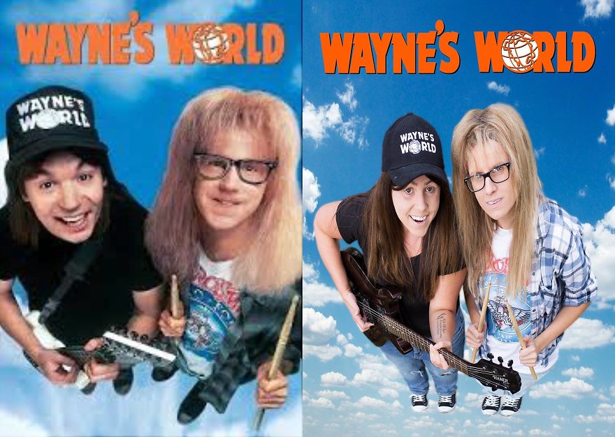 Sisters Dress Up As Wayne & Garth For Halloween In Honor Of Wayne's World's 25th Anniversary Sisters Dress Up As Wayne & Garth For Halloween In Honor Of Wayne's World's 25th Anniversary