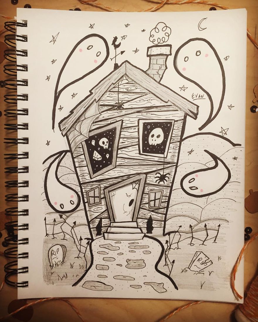 14 + Pics Artist Illustrates His Awsome Drawings On An Art Book !