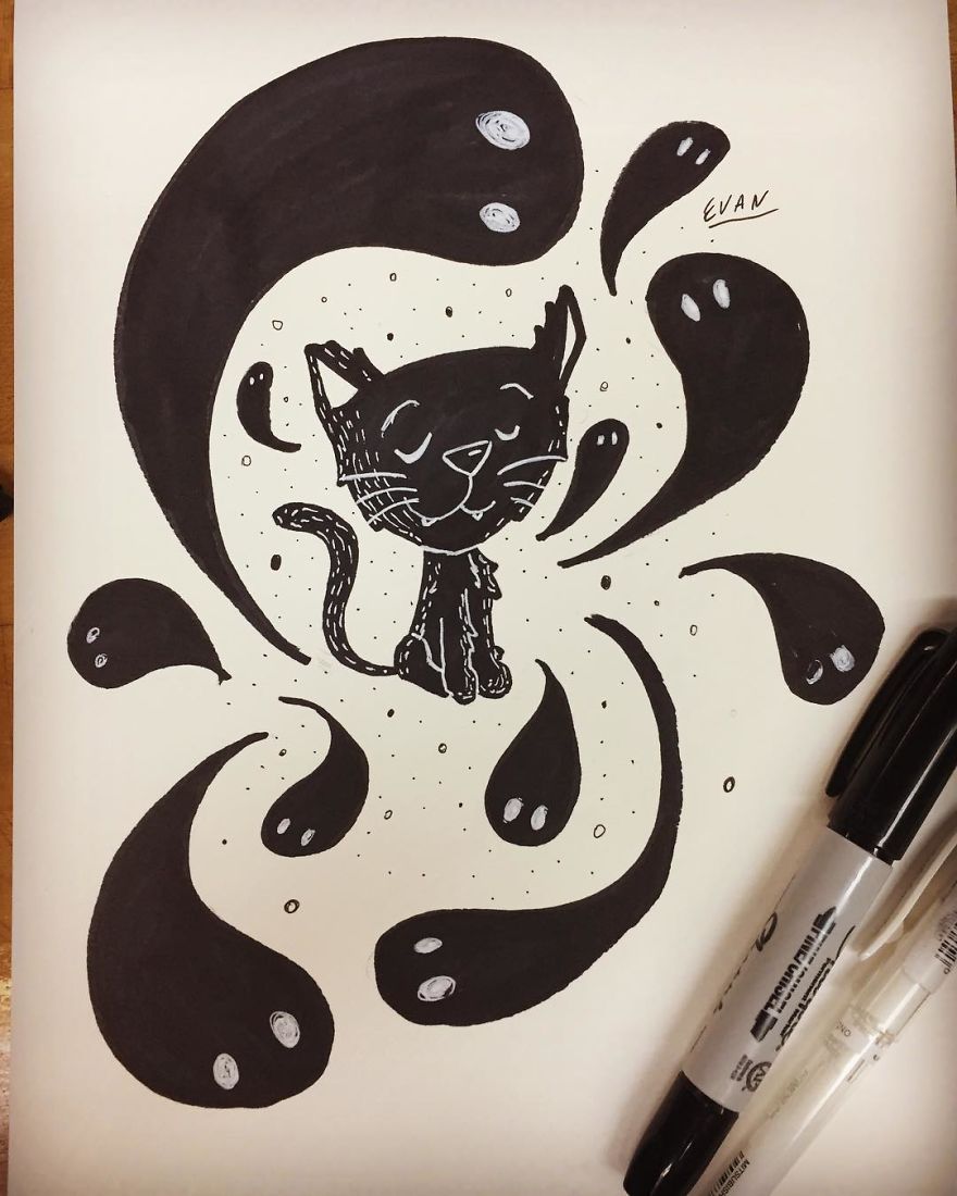 14 + Pics Artist Illustrates His Awsome Drawings On An Art Book !