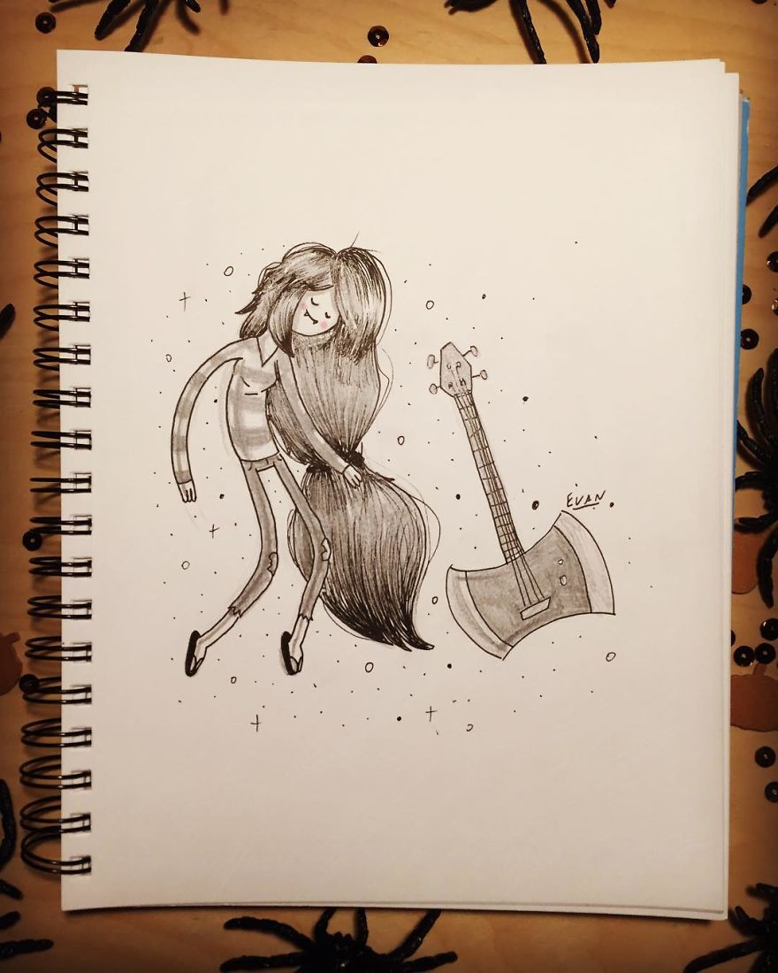 14 + Pics Artist Illustrates His Awsome Drawings On An Art Book !