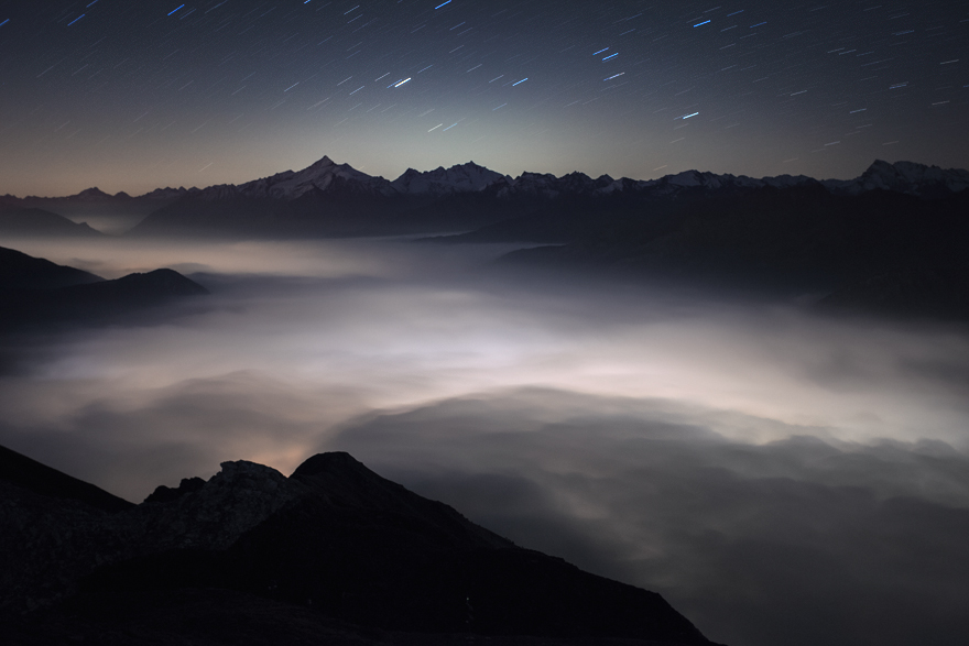Aosta Valley Beneath The Clouds