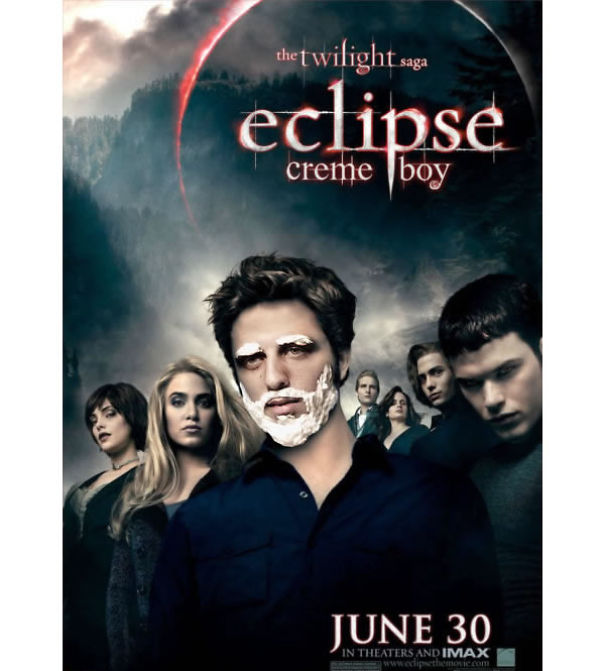 Guy Photoshops His Shaving Creme Character 'Creme Boy' In Movie Posters Guy Photoshops His Shaving Creme Character 'Creme Boy' In Movie Posters