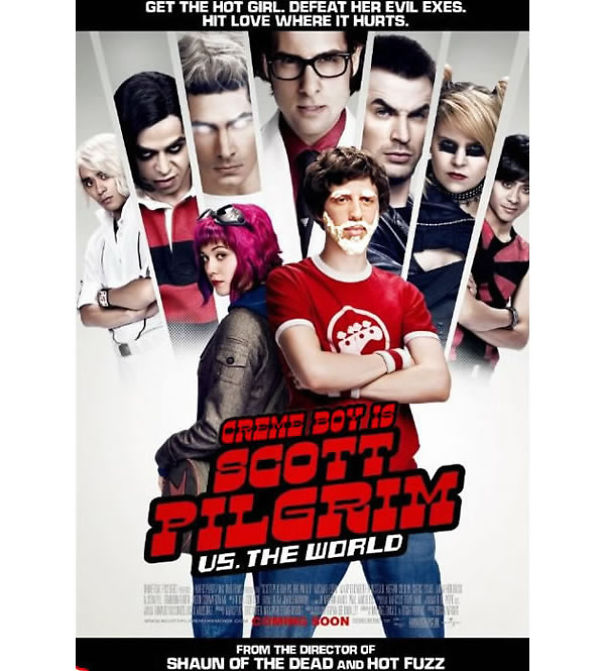 Guy Photoshops His Shaving Creme Character 'Creme Boy' In Movie Posters Guy Photoshops His Shaving Creme Character 'Creme Boy' In Movie Posters