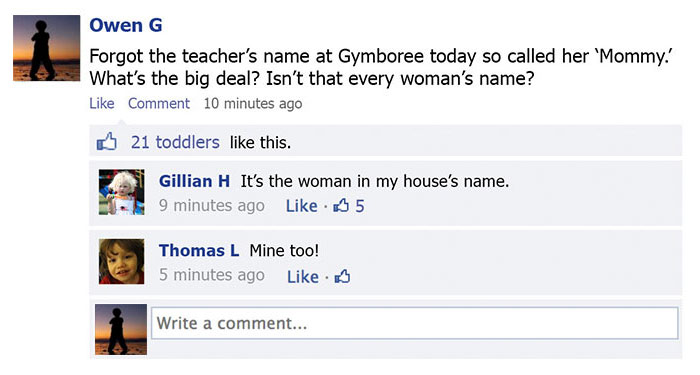 This Is What Would Happen If Toddlers Could Post On Facebook