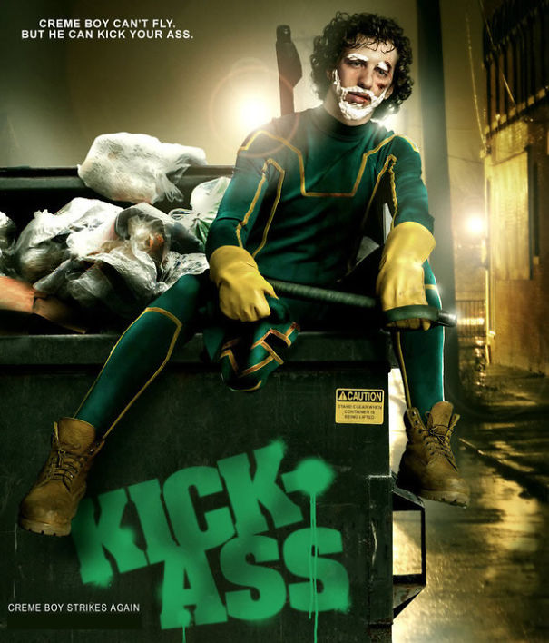 Guy Photoshops His Shaving Creme Character 'Creme Boy' In Movie Posters Guy Photoshops His Shaving Creme Character 'Creme Boy' In Movie Posters