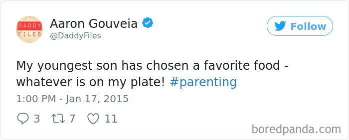 Parenting Food Tweet