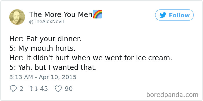 Parenting Food Tweet