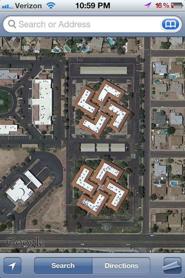 On Google Maps Trying To Get To The Dentist Earlier Today. This Is His Office