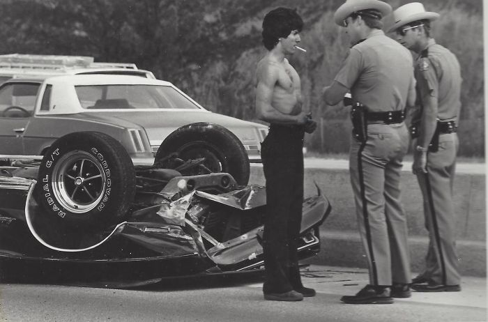 My Girlfriend's Dad After Flipping His '73 Mustang On The Highway
