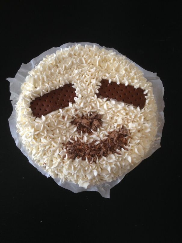 I Made My Girlfriend A Sloth Ice Cream Cake For Her Birthday, Because She Loves Ice Cream And Sloths