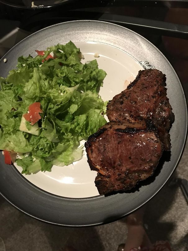 My Husband Made My Favorite Thing For Dinner (Lamb Chops) To Congratulate Me On Landing My First Job In 20 Years!