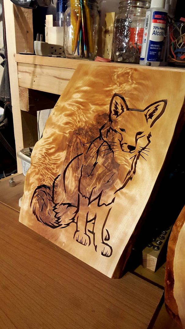 My Wife Loves Foxes, So I Made Her This For Christmas