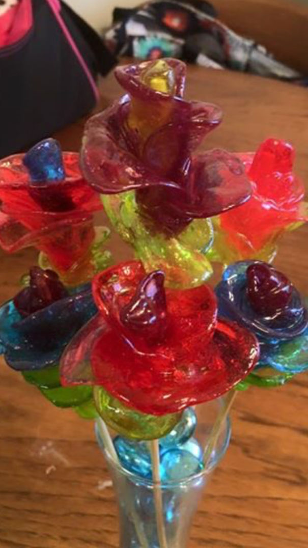 Candy Flowers, Made Them For My Wife