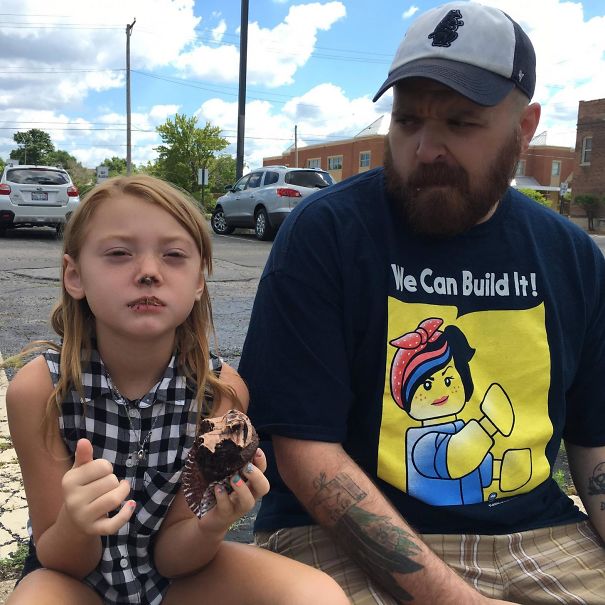 My Niece And I. I Told Her That Her Cupcake Smelled Weird, Then Booped It Into Her Face