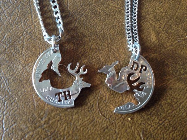 Made This For The Love Of My Life. Her Initials On My Half And My Initials On Her Half