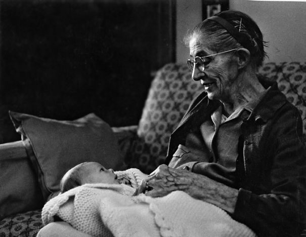 Leigh And Her Great-Grandmother Meet For The First And Last Time