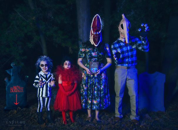 My Friend's Beetlejuice Family Halloween Costumes