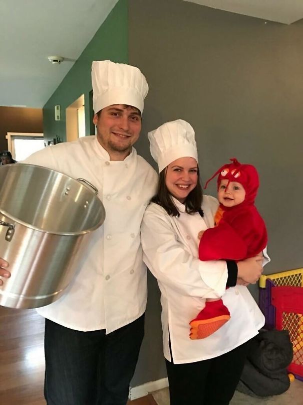 It's Subtle, But My Friend Has The Most Twisted Family Costume I've Ever Seen