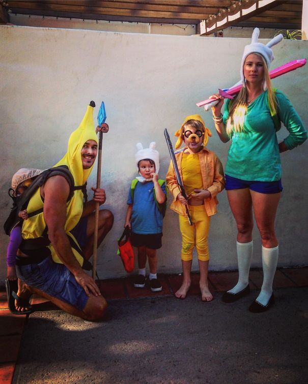 My Mathmatical Family's Costumes Last Year