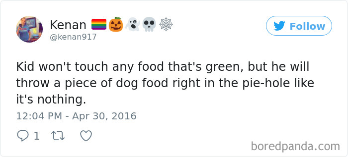 Parenting Food Tweet