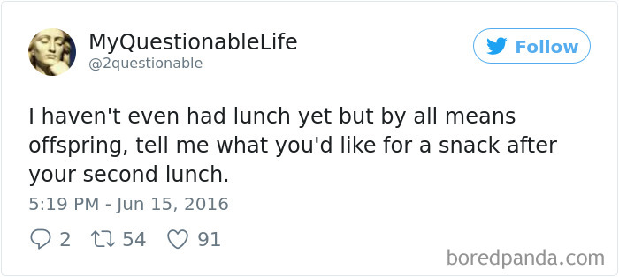 Parenting Food Tweet