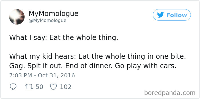 Parenting Food Tweet