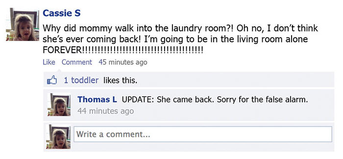 This Is What Would Happen If Toddlers Could Post On Facebook