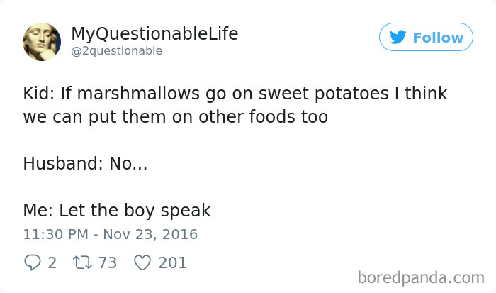 Parenting Food Tweet