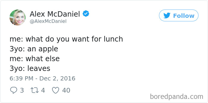 Parenting Food Tweet