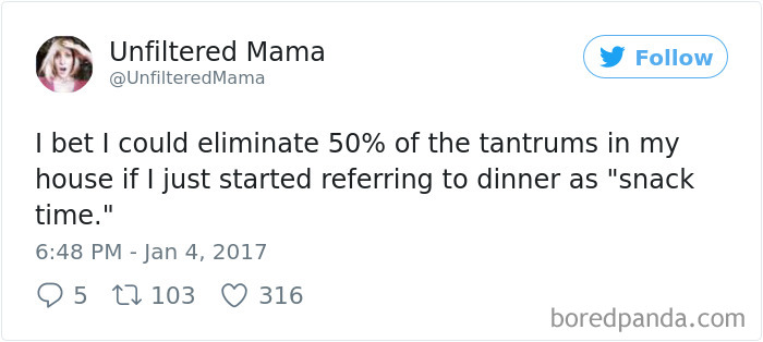 Parenting Food Tweet