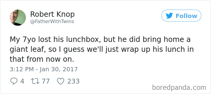 Parenting Food Tweet