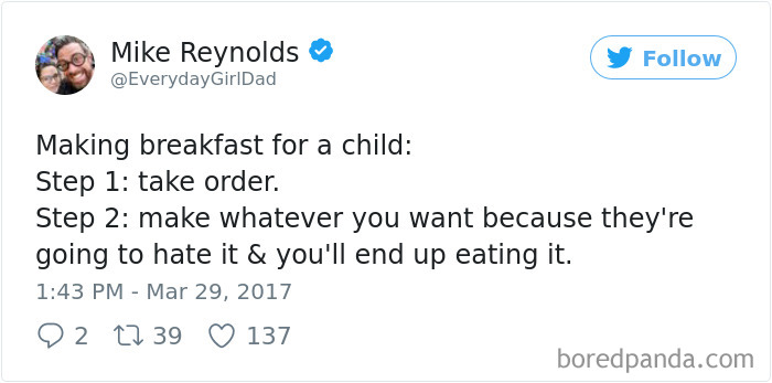 Parenting Food Tweet